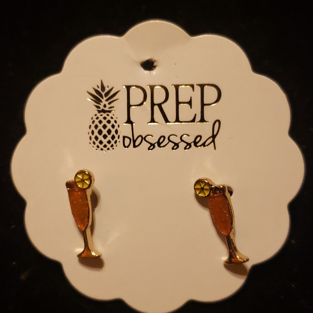 Prep obsessed cocktail earrings NWTS